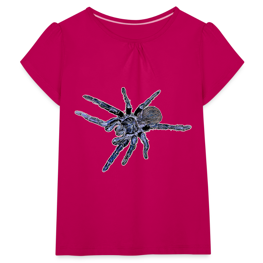 Mädchen-T-Shirt mit Raffungen Pterinopelma sazimai - Fuchsia