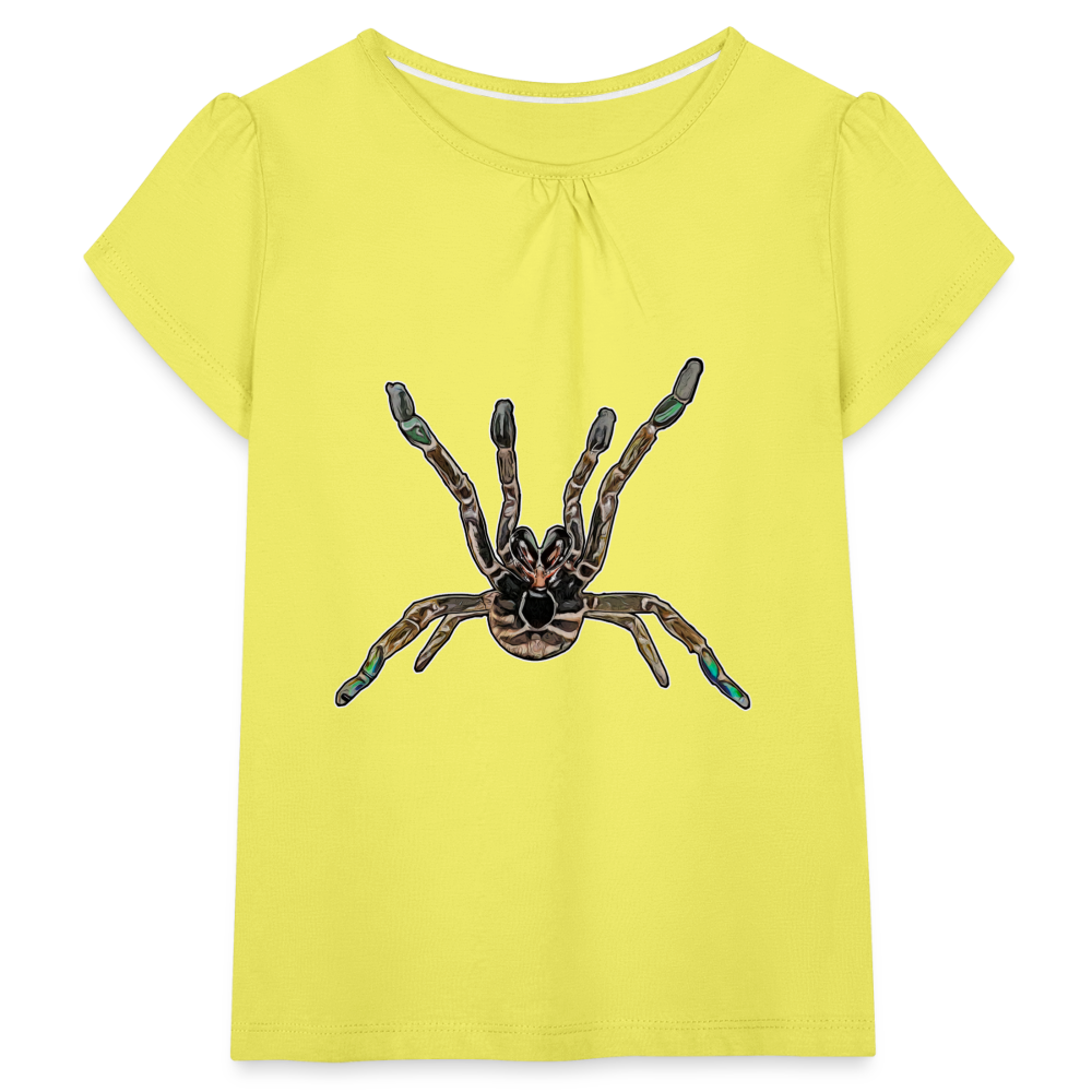 Mädchen-T-Shirt mit Raffungen Pterinochilus murinus tcf - Gelb