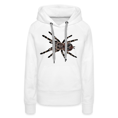 Frauen Hoodie Acanthoscurria geniculata - weiß