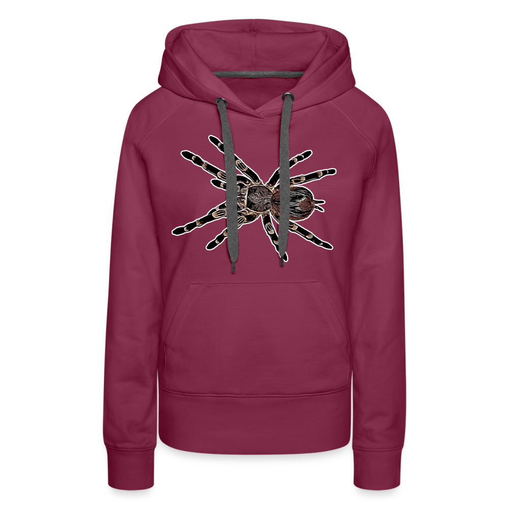 Frauen Hoodie Acanthoscurria geniculata - Bordeaux