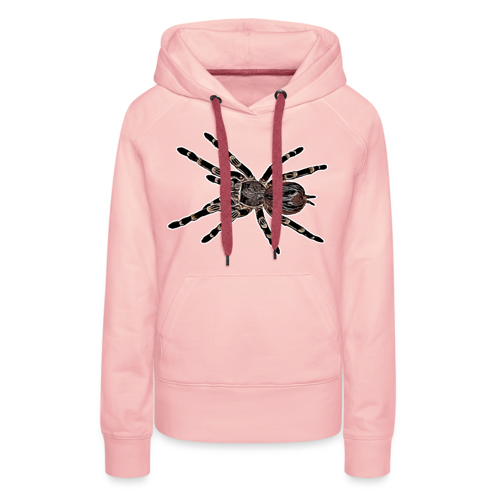Frauen Hoodie Acanthoscurria geniculata - Kristallrosa