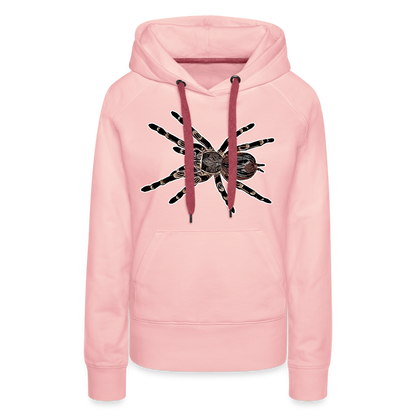 Frauen Hoodie Acanthoscurria geniculata - Kristallrosa