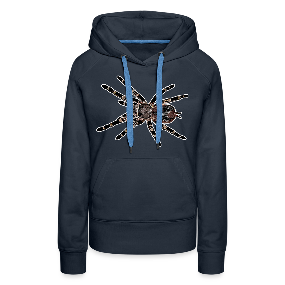 Frauen Hoodie Acanthoscurria geniculata - Navy