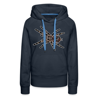 Frauen Hoodie Acanthoscurria geniculata - Navy