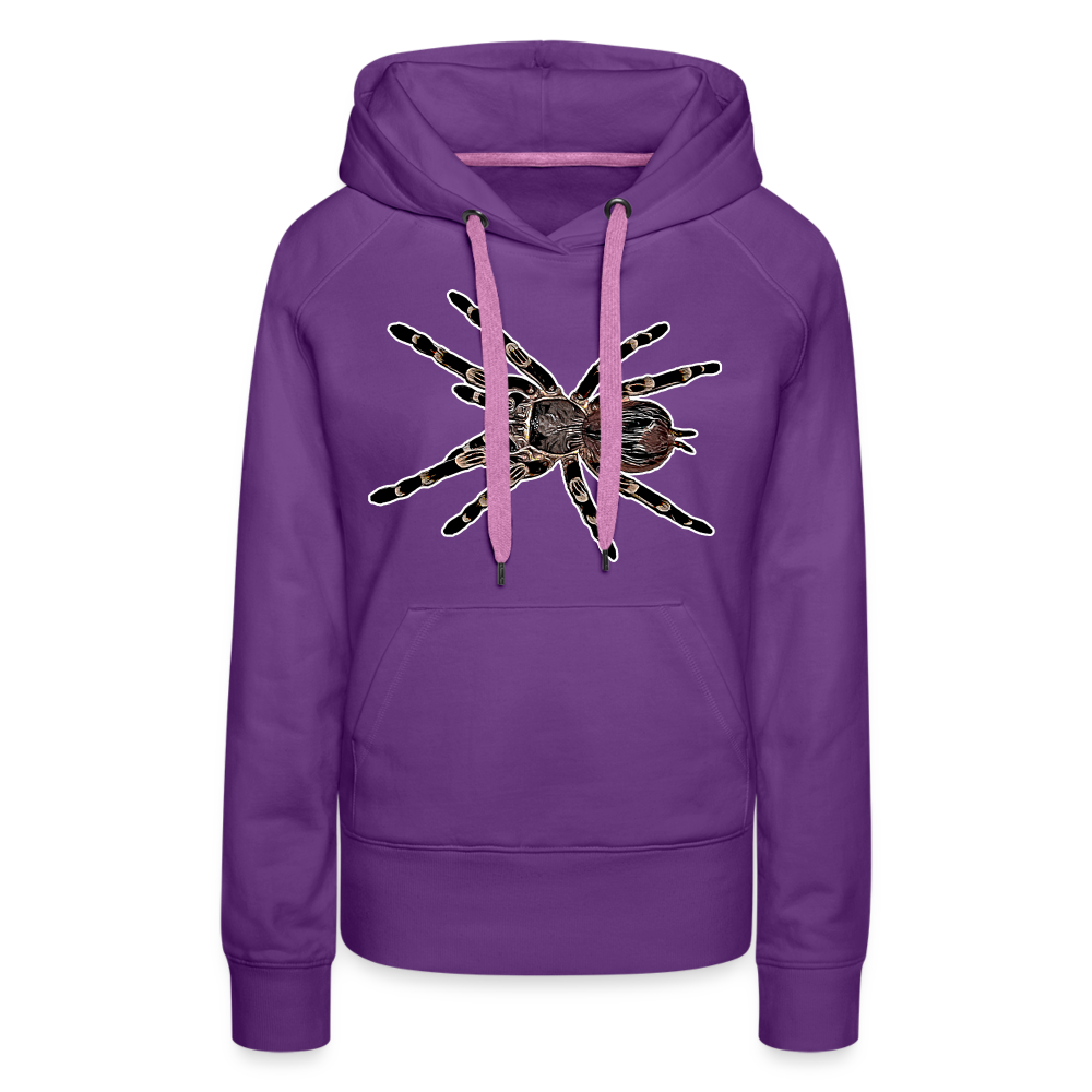 Frauen Hoodie Acanthoscurria geniculata - Purple