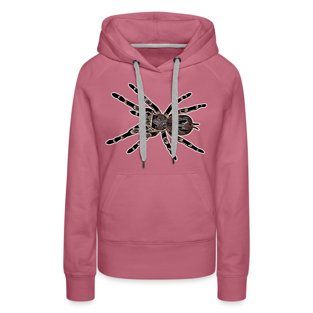 Frauen Hoodie Acanthoscurria geniculata - Malve