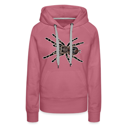 Frauen Hoodie Acanthoscurria geniculata - Malve