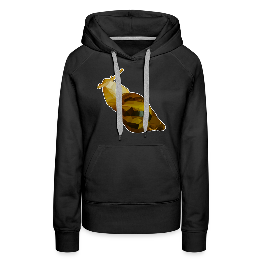 Frauen Hoodie Achatina reticulata Low Poly - Schwarz