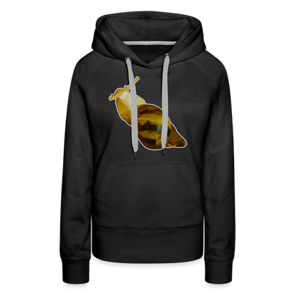 Frauen Hoodie Achatina reticulata Low Poly - Schwarz