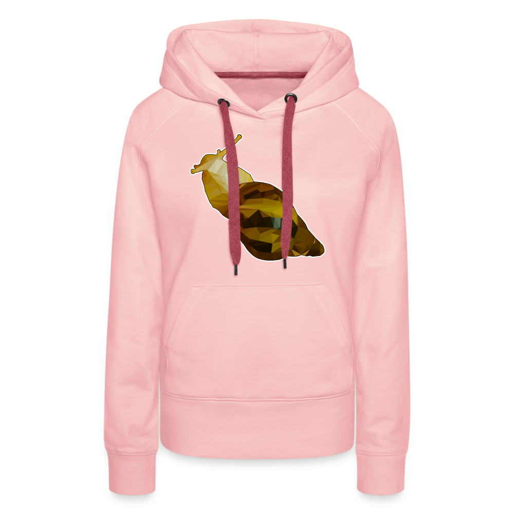 Frauen Hoodie Achatina reticulata Low Poly - Kristallrosa