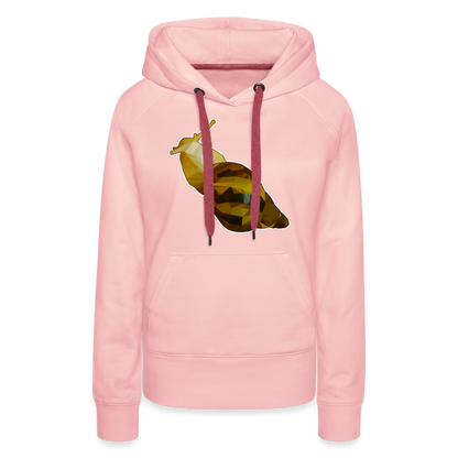 Frauen Hoodie Achatina reticulata Low Poly - Kristallrosa