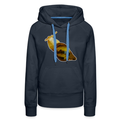 Frauen Hoodie Achatina reticulata Low Poly - Navy