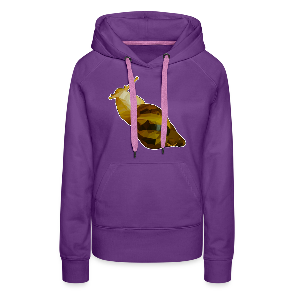 Frauen Hoodie Achatina reticulata Low Poly - Purple