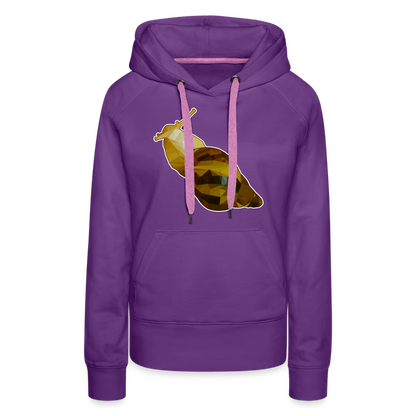 Frauen Hoodie Achatina reticulata Low Poly - Purple