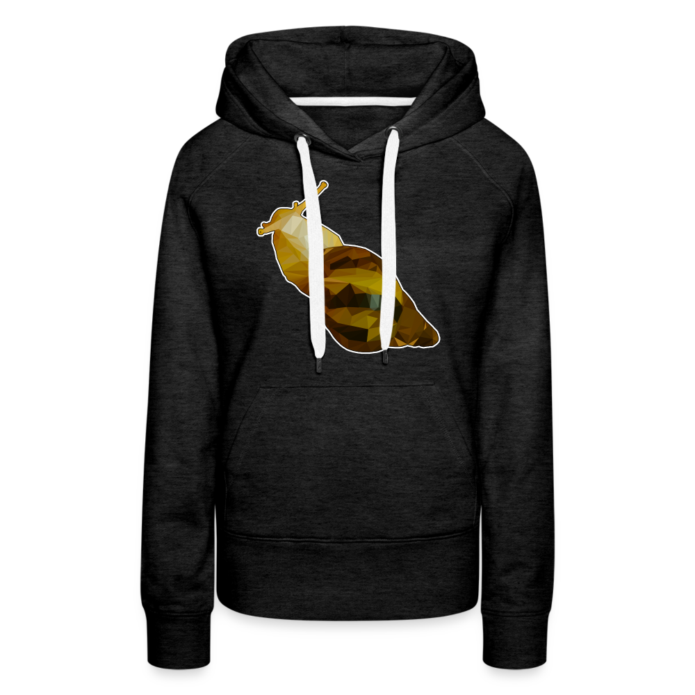 Frauen Hoodie Achatina reticulata Low Poly - Anthrazit