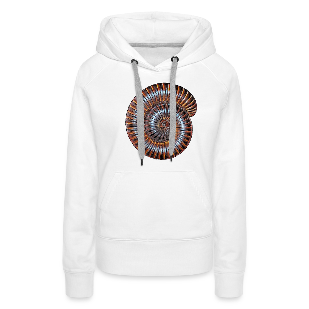 Frauen Hoodie Archispirostreptus gigas - weiß