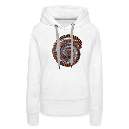 Frauen Hoodie Archispirostreptus gigas - weiß