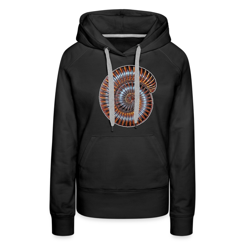 Frauen Hoodie Archispirostreptus gigas - Schwarz