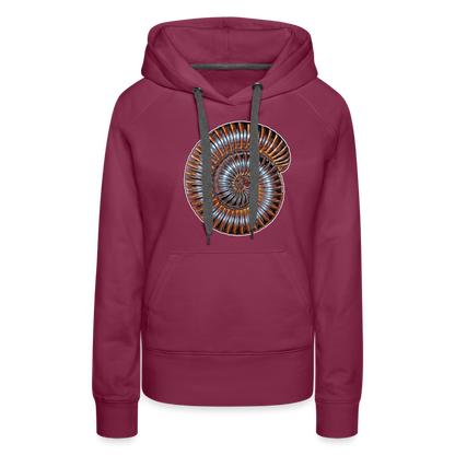 Frauen Hoodie Archispirostreptus gigas - Bordeaux