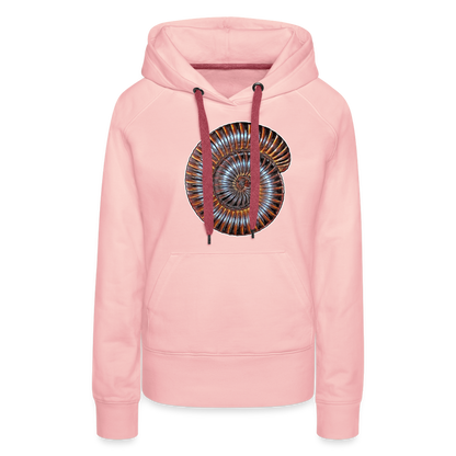 Frauen Hoodie Archispirostreptus gigas - Kristallrosa