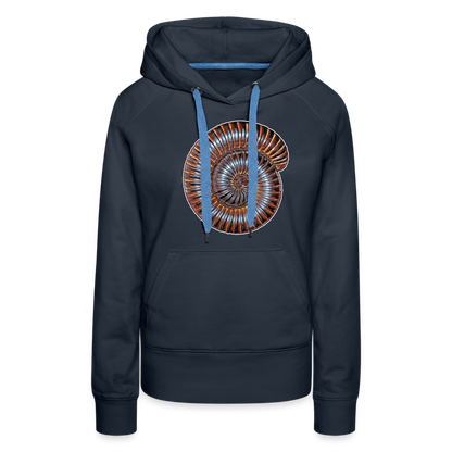 Frauen Hoodie Archispirostreptus gigas - Navy
