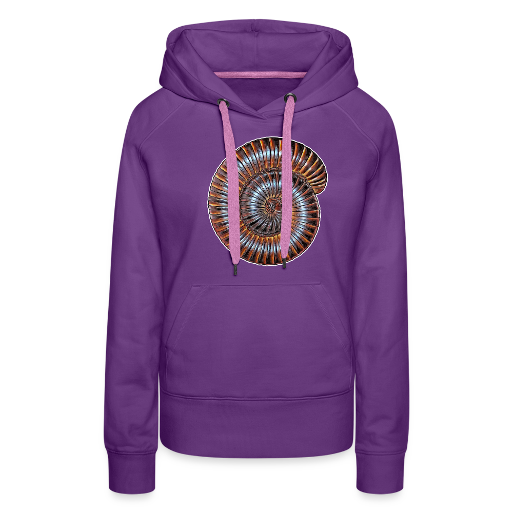 Frauen Hoodie Archispirostreptus gigas - Purple