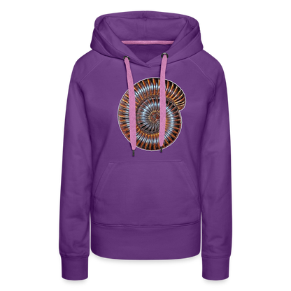 Frauen Hoodie Archispirostreptus gigas - Purple