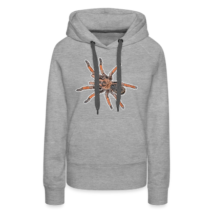 Frauen Hoodie Brachypelma emilia - Grau meliert