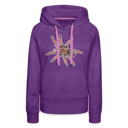 Frauen Hoodie Brachypelma emilia - Purple