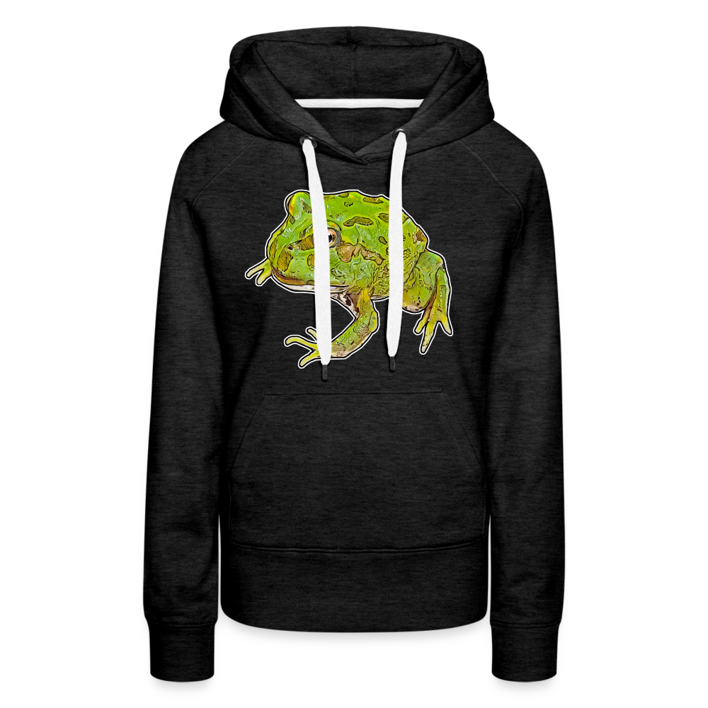 Frauen Hoodie Ceratophrys cranwelli Peppermint Blue - Anthrazit