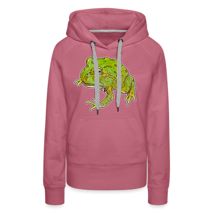 Frauen Hoodie Ceratophrys cranwelli Peppermint Blue - Malve