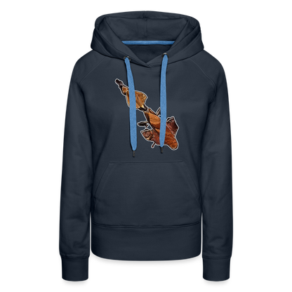 Frauen Hoodie Phyllocrania paradoxa female - Navy