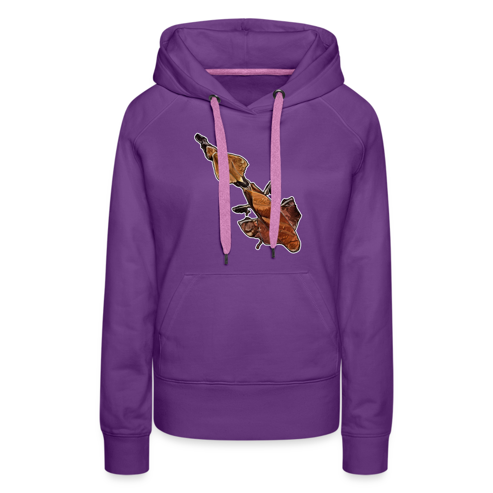 Frauen Hoodie Phyllocrania paradoxa female - Purple