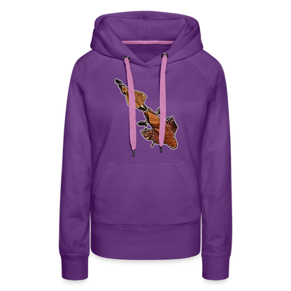 Frauen Hoodie Phyllocrania paradoxa female - Purple