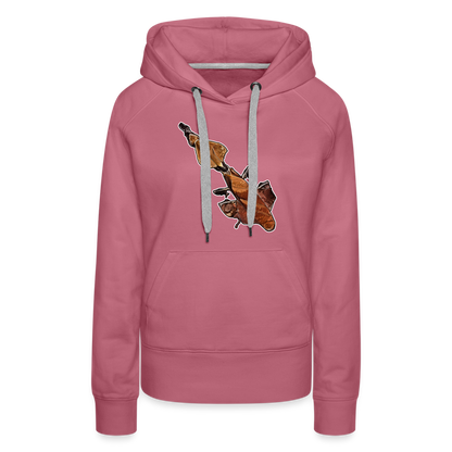 Frauen Hoodie Phyllocrania paradoxa female - Malve