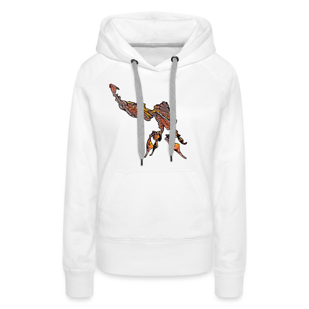 Frauen Hoodie Phyllocrania paradoxa male - weiß