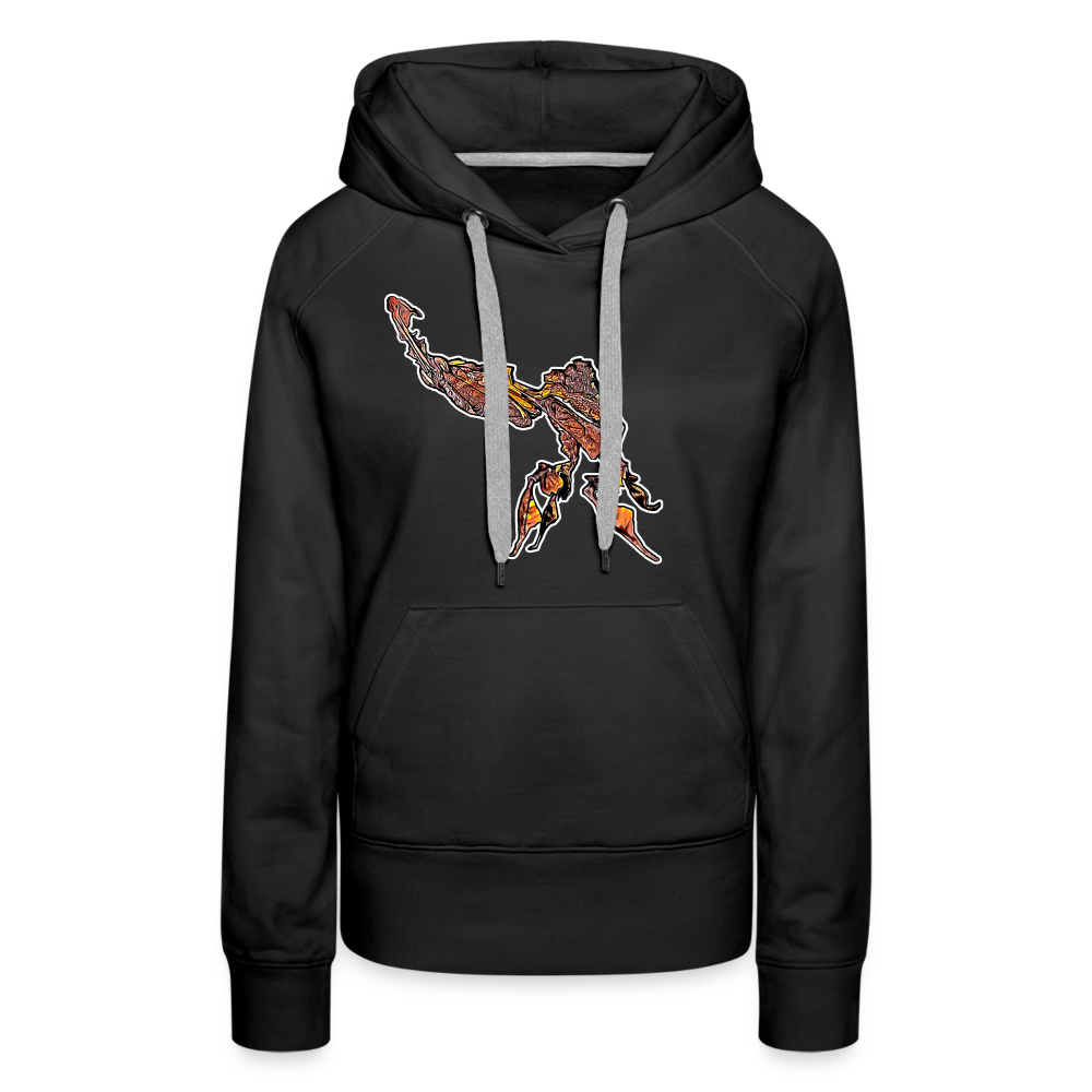 Frauen Hoodie Phyllocrania paradoxa male - Schwarz