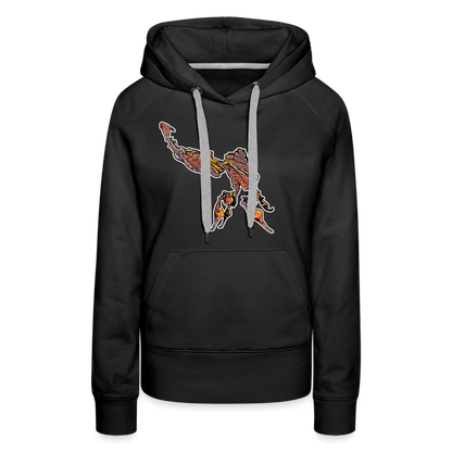 Frauen Hoodie Phyllocrania paradoxa male - Schwarz