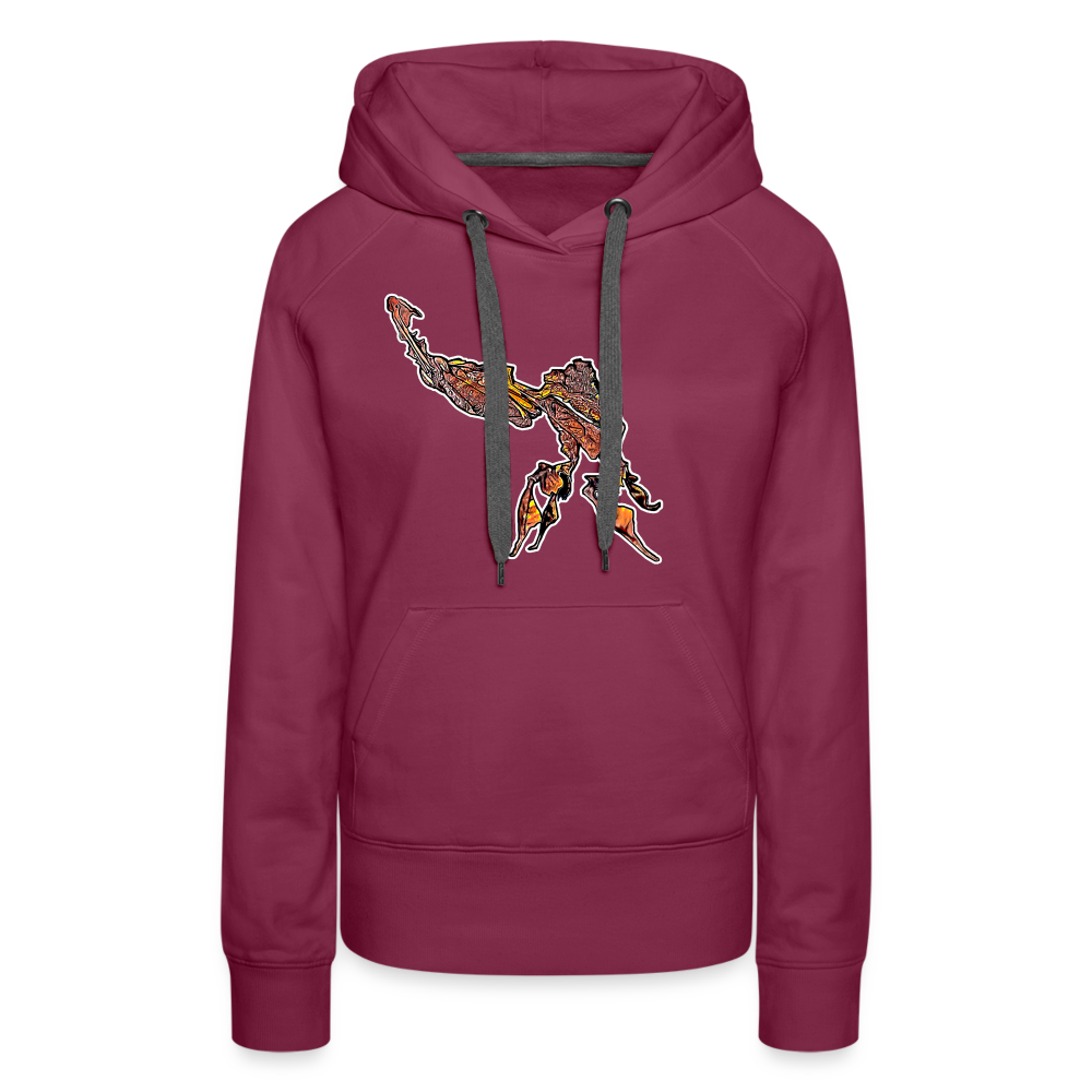 Frauen Hoodie Phyllocrania paradoxa male - Bordeaux