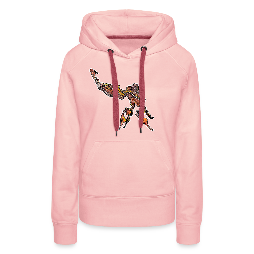 Frauen Hoodie Phyllocrania paradoxa male - Kristallrosa