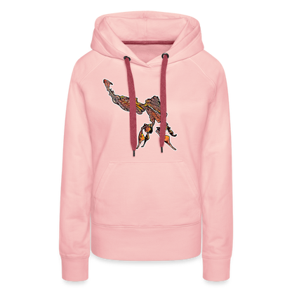 Frauen Hoodie Phyllocrania paradoxa male - Kristallrosa