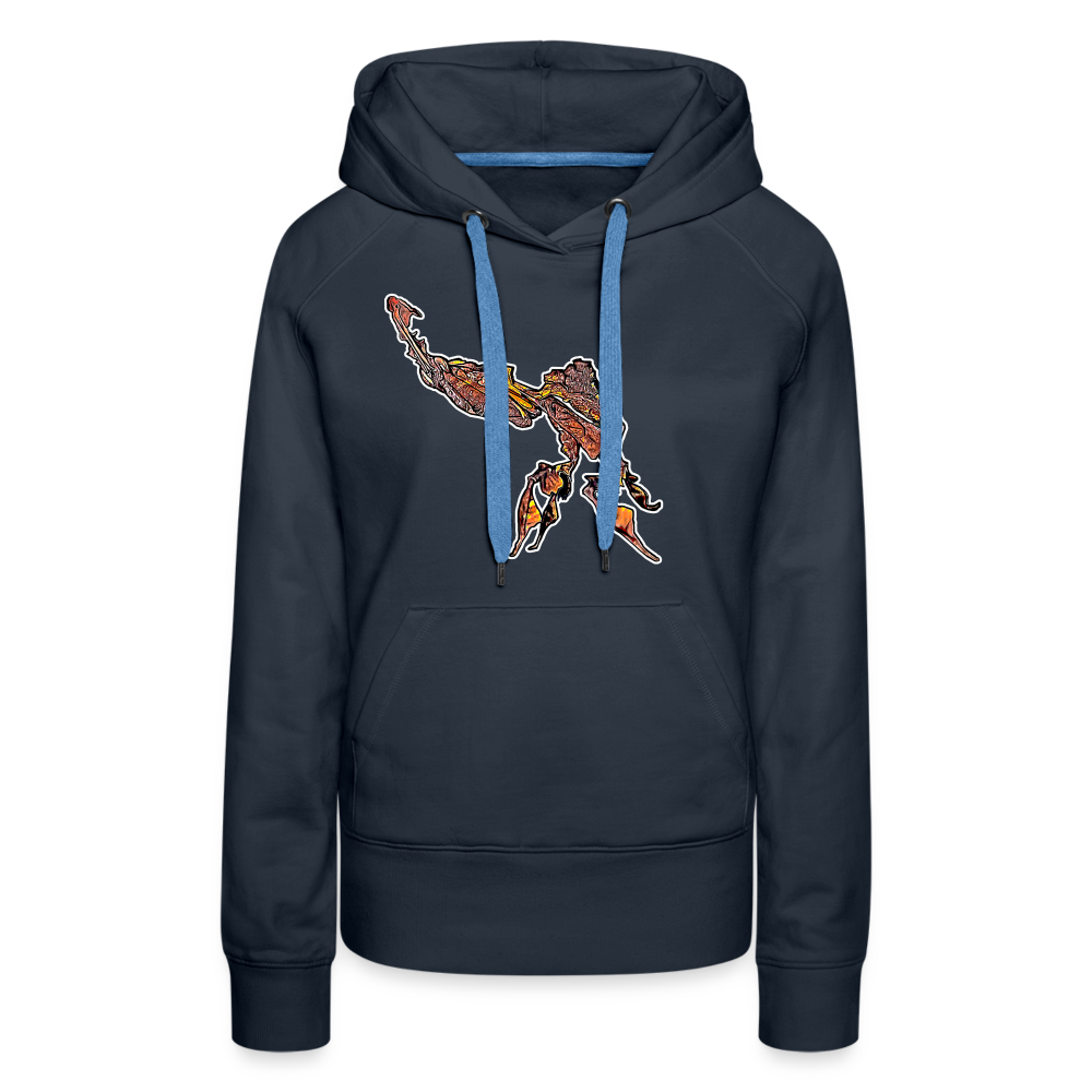 Frauen Hoodie Phyllocrania paradoxa male - Navy