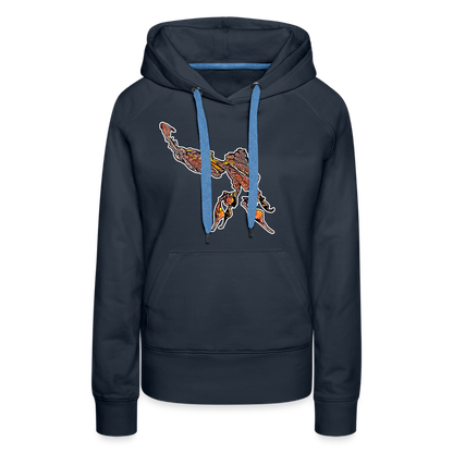 Frauen Hoodie Phyllocrania paradoxa male - Navy
