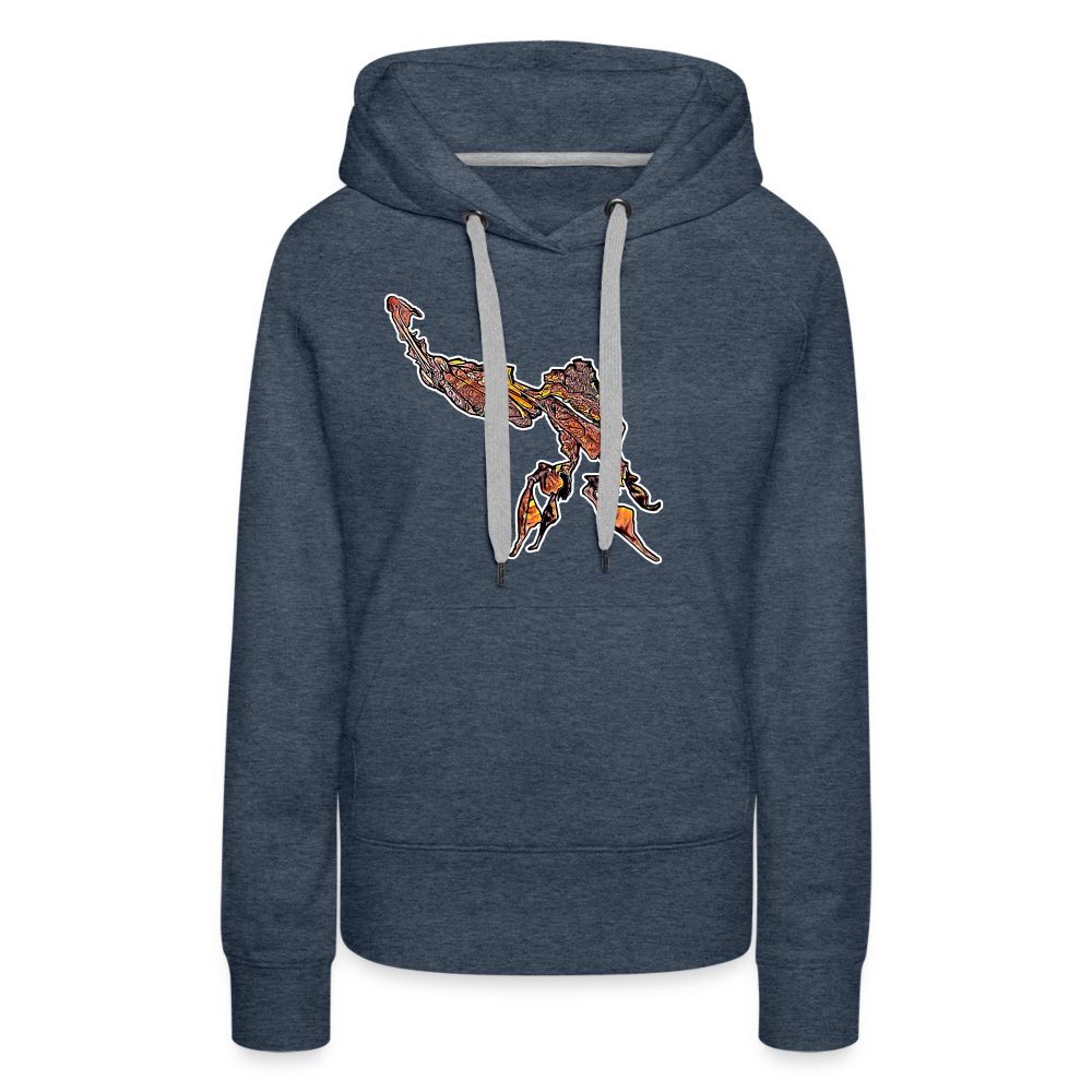 Frauen Hoodie Phyllocrania paradoxa male - Jeansblau
