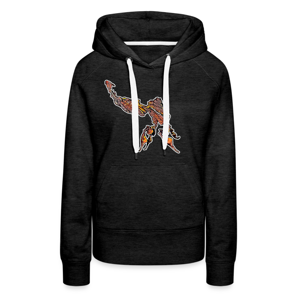 Frauen Hoodie Phyllocrania paradoxa male - Anthrazit