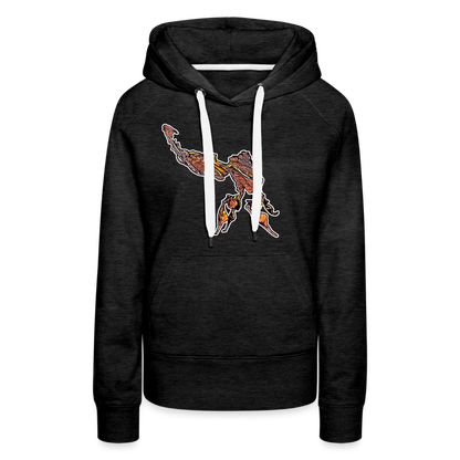 Frauen Hoodie Phyllocrania paradoxa male - Anthrazit