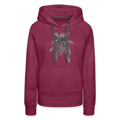 Frauen Hoodie Pamphobeteus sp Machala juvenile - Bordeaux