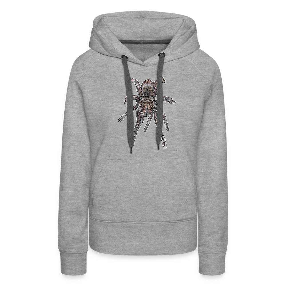 Frauen Hoodie Pamphobeteus sp Machala juvenile - Grau meliert