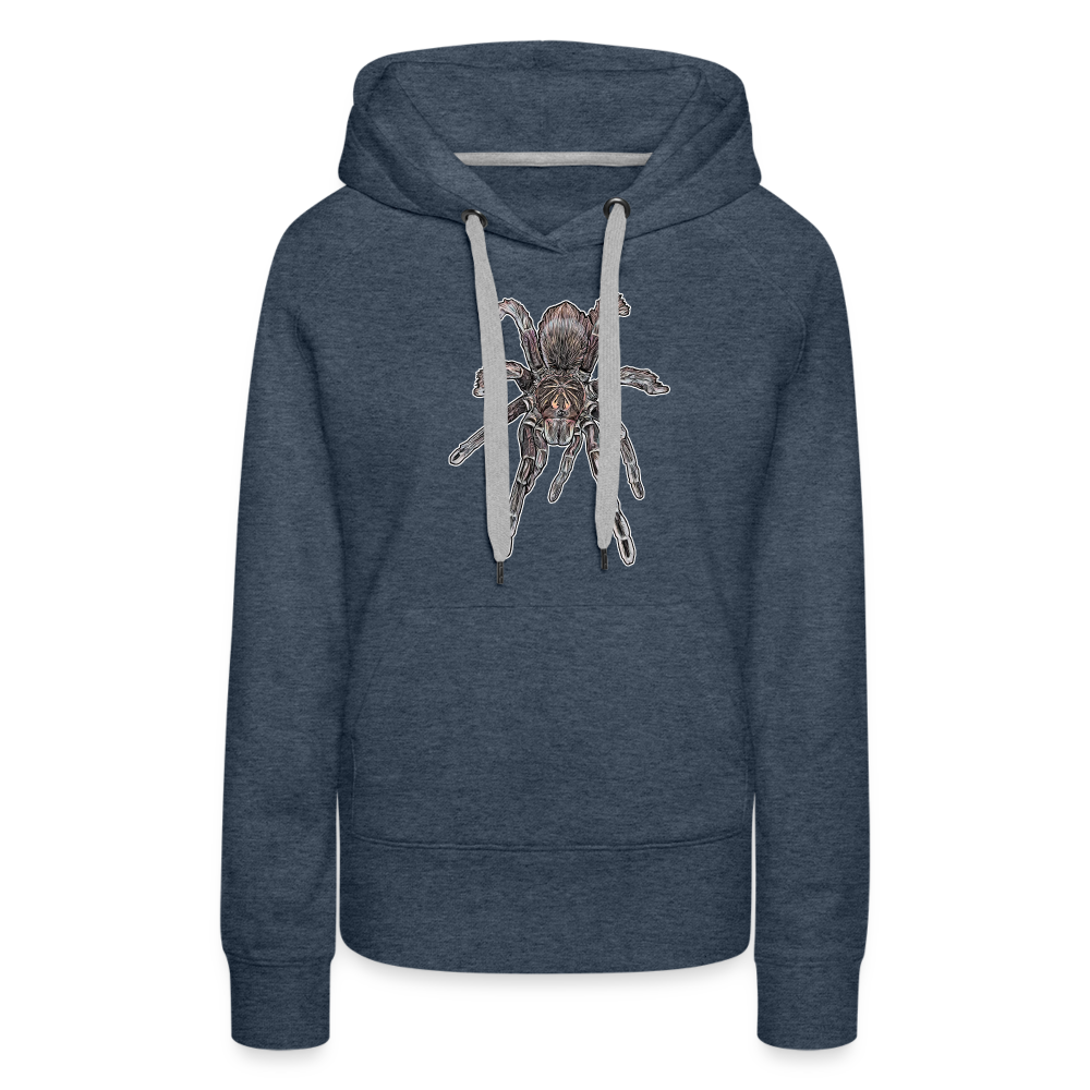 Frauen Hoodie Pamphobeteus sp Machala juvenile - Jeansblau