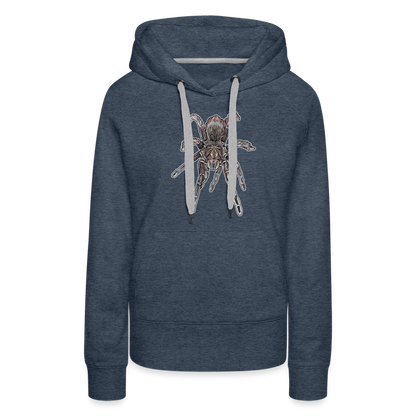Frauen Hoodie Pamphobeteus sp Machala juvenile - Jeansblau